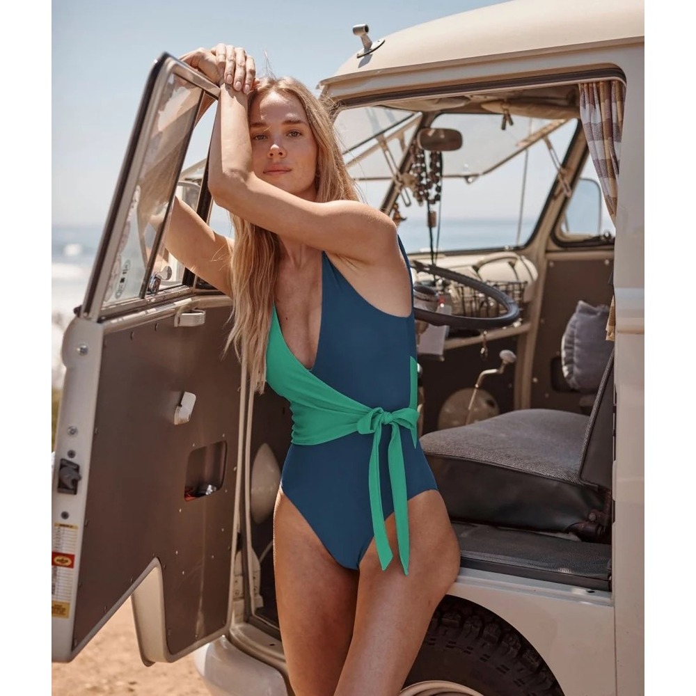 Summersalt The Perfect Wrap One-Piece Swimsuit 12 Large